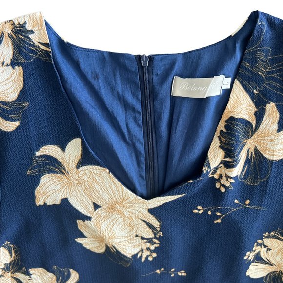 BELONGSCI Women's 2023 Summer Dress Sweet & Cute V-Neck Bell Sleeve Sz L - Picture 5 of 7